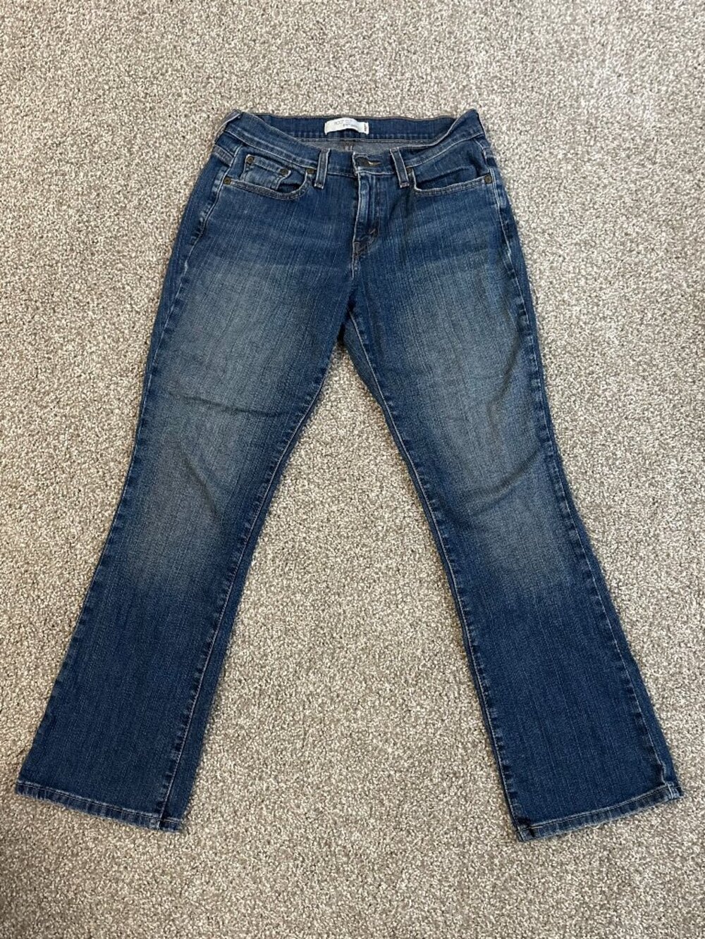 Levi's 515 Bootcut Jeans Women 32 Blue Mid Rise Stretch Denim Levi Strauss